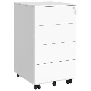 Archivador Metálico con Ruedas ABBY color Blanco