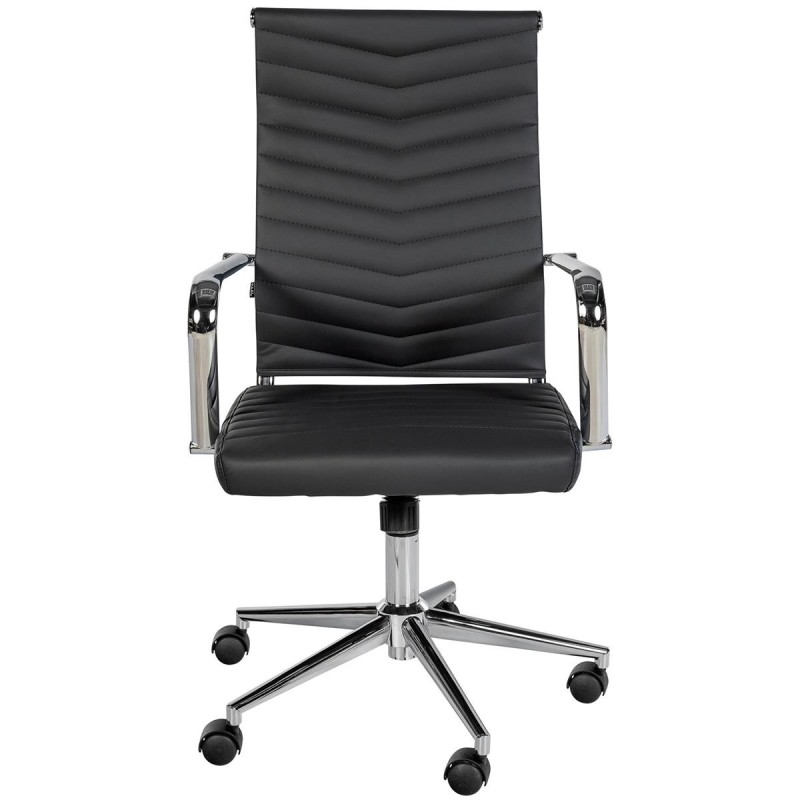 Silla de Oficina KOBE en Piel color Negro