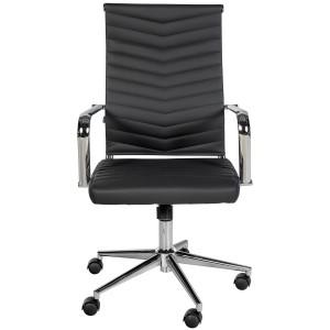 Silla de Oficina KOBE en Piel color Negro
