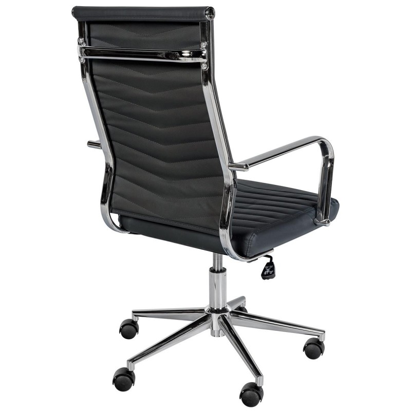 Silla de Oficina KOBE en Piel color Negro