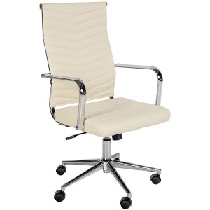 Silla de Oficina KOBE en Piel color Negro
