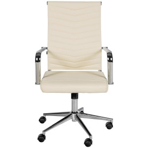 Silla de Oficina KOBE en Piel color Negro