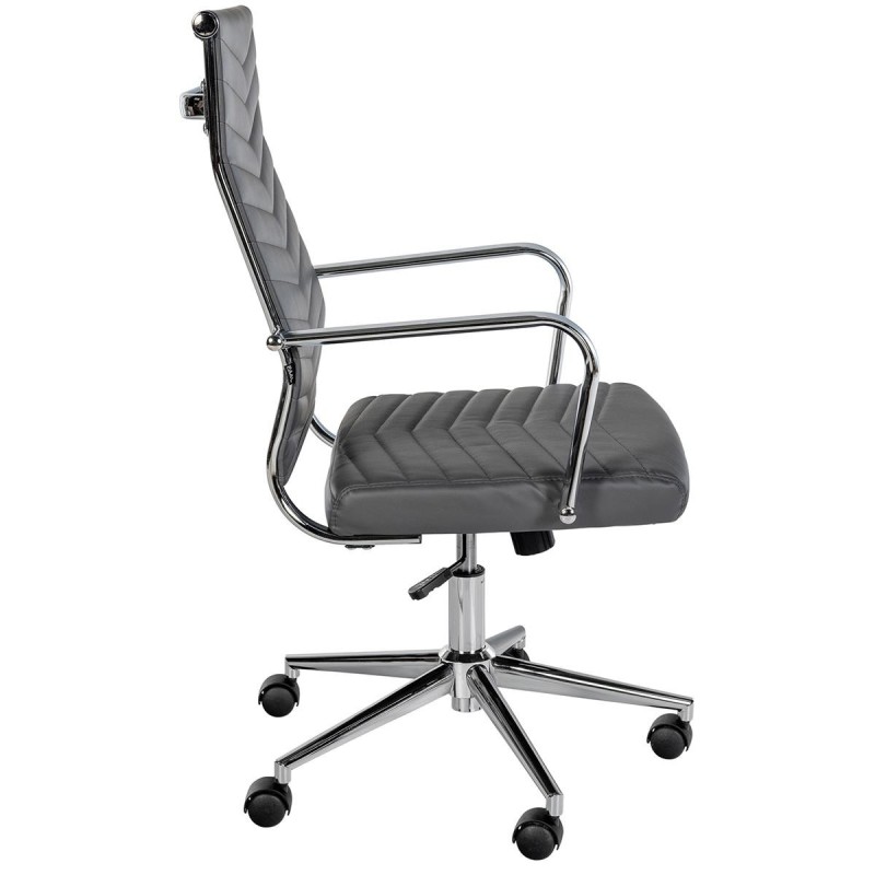 Silla de Oficina KOBE en Piel color Negro