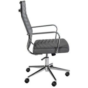 Silla de Oficina KOBE en Piel color Negro