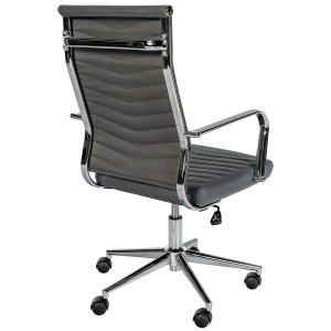 Silla de Oficina KOBE en Piel color Negro