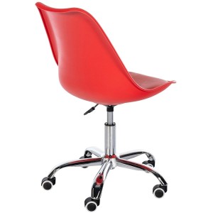 Silla de Oficina BAVIERA en Piel color Negro
