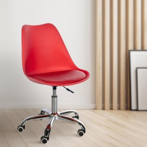Silla de Oficina BAVIERA en Piel color Negro