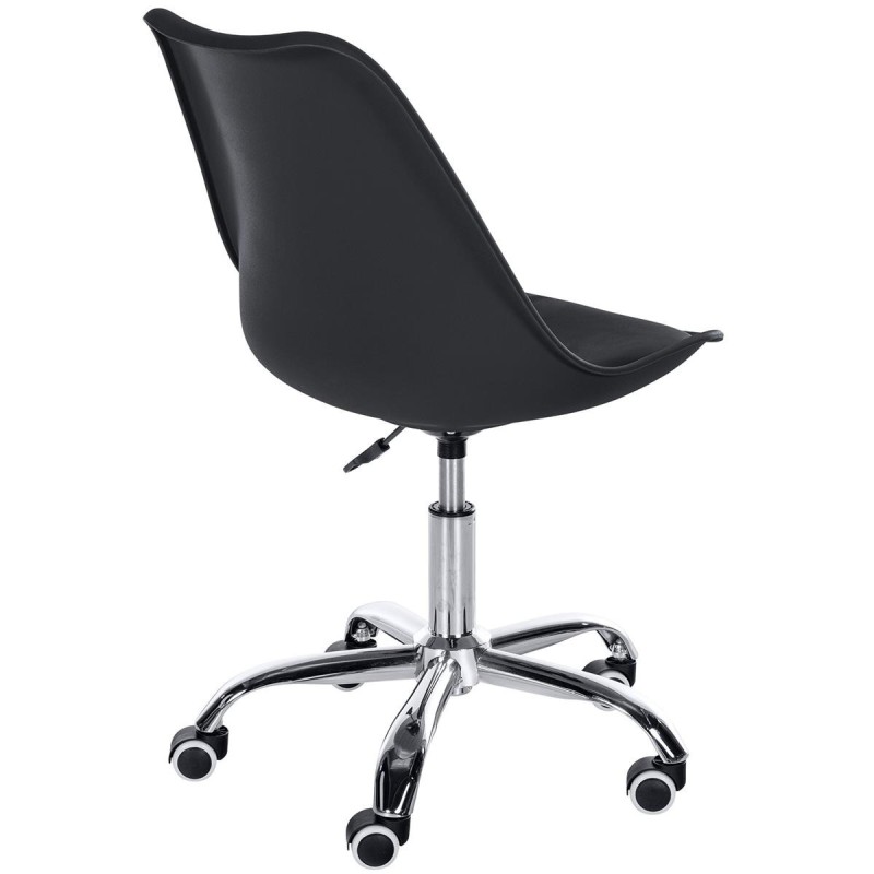 Silla de Oficina BAVIERA en Piel color Negro