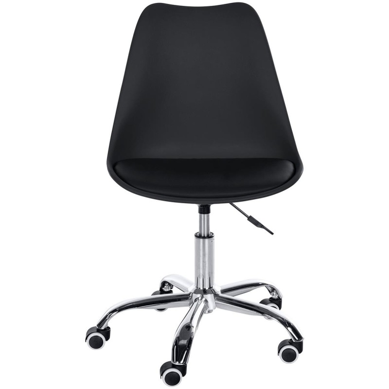 Silla de Oficina BAVIERA en Piel color Negro