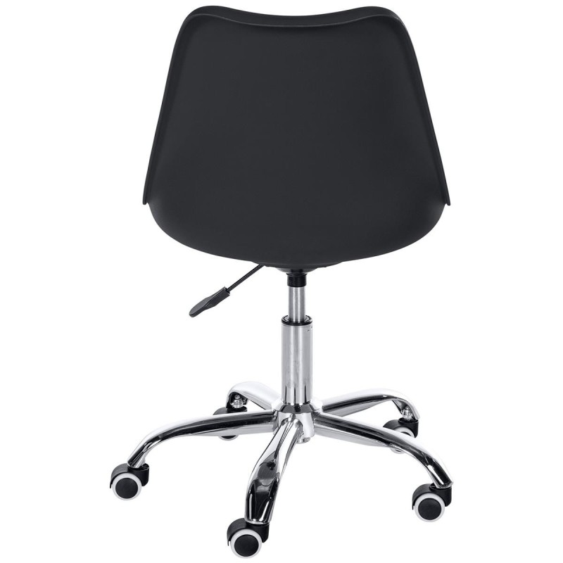 Silla de Oficina BAVIERA en Piel color Negro