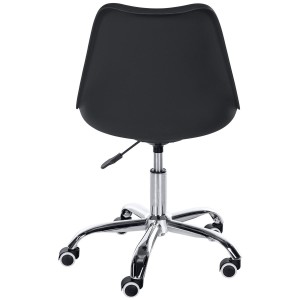 Silla de Oficina BAVIERA en Piel color Negro