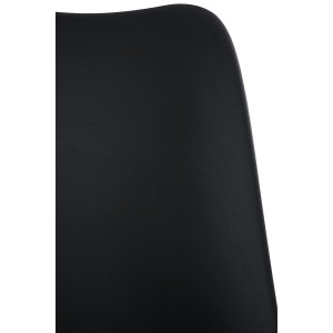 Silla de Oficina BAVIERA en Piel color Negro