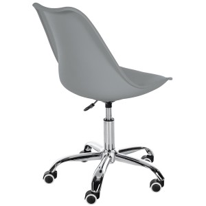 Silla de Oficina BAVIERA en Piel color Negro