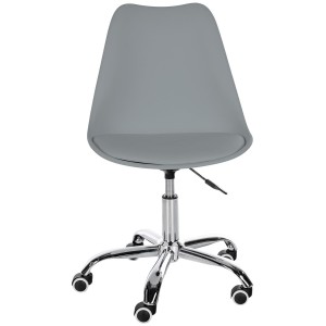 Silla de Oficina BAVIERA en Piel color Negro