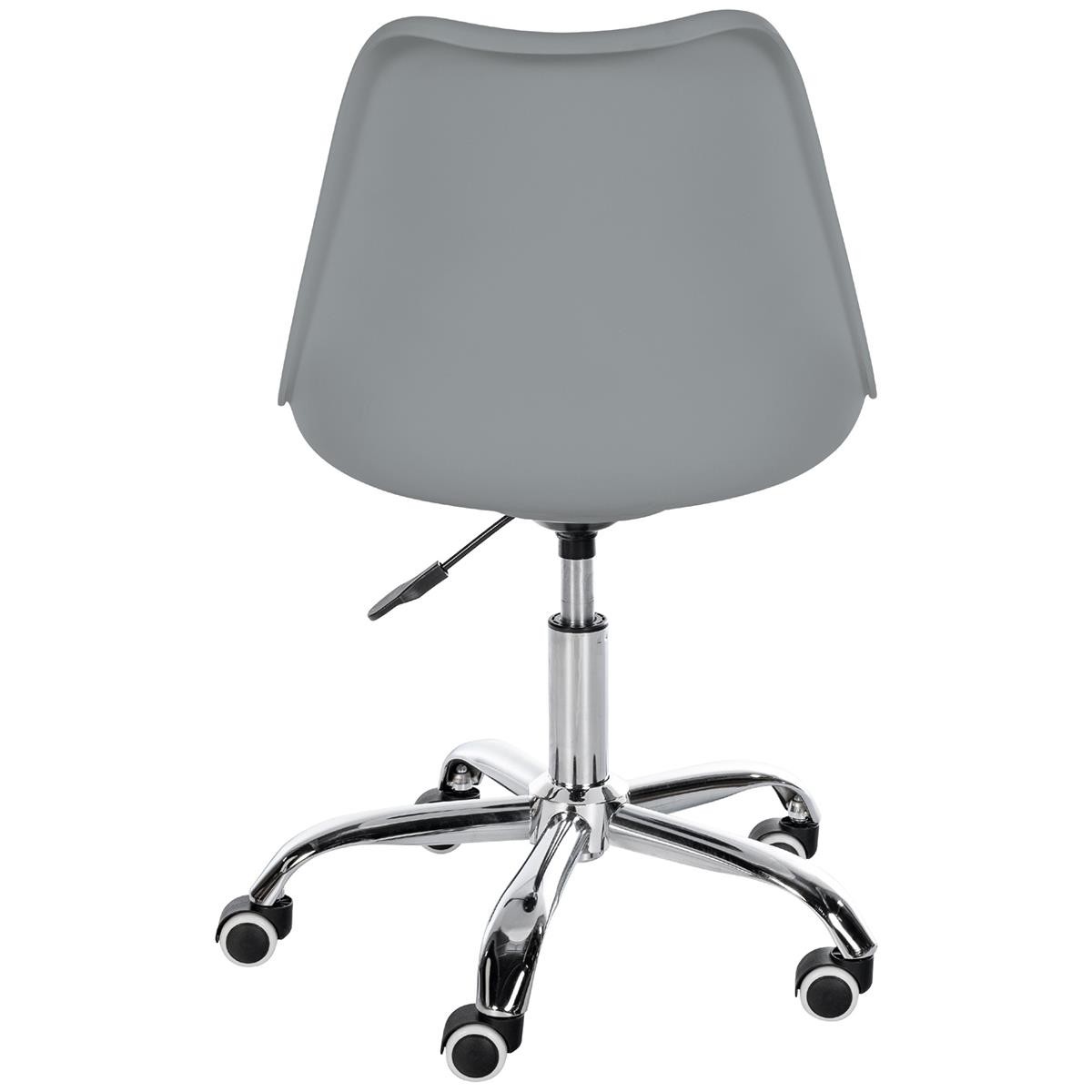Silla de Oficina BAVIERA, Diseño Moderno, Base Metálica, en Piel color Negro