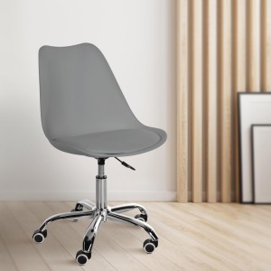 Silla de Oficina BAVIERA en Piel color Negro