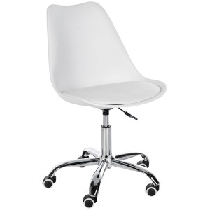 Silla de Oficina BAVIERA en Piel color Negro