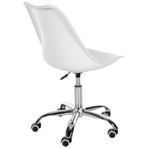 Silla de Oficina BAVIERA en Piel color Negro