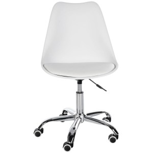 Silla de Oficina BAVIERA en Piel color Negro