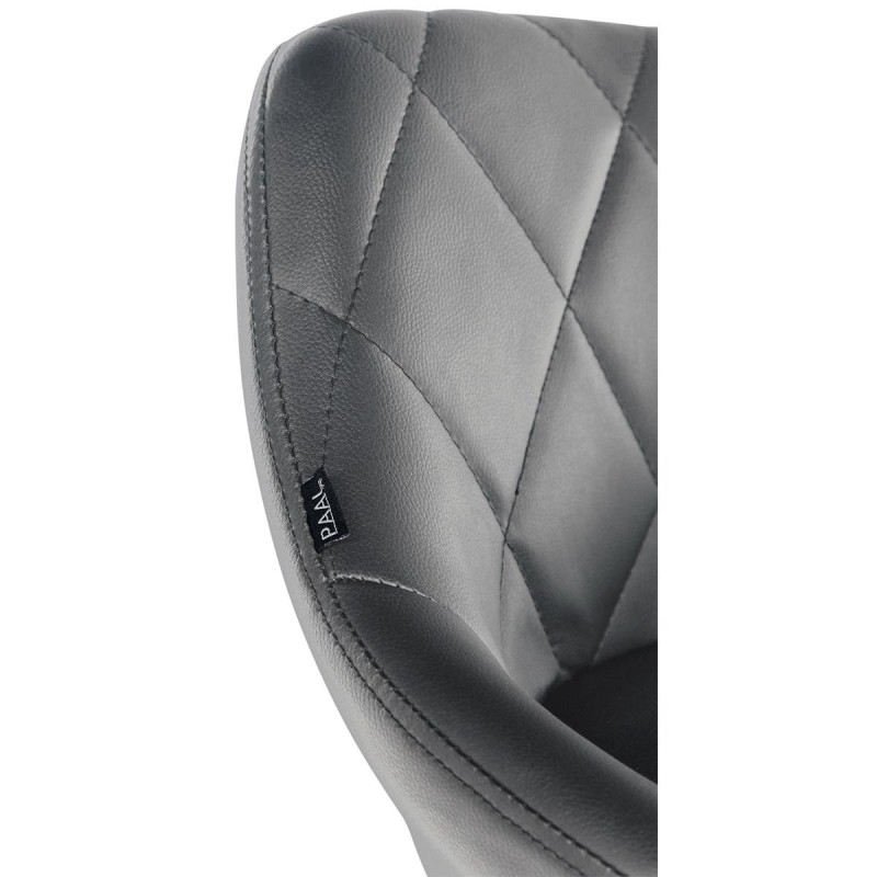 Taburete de Oficina DOVER PIEL, color Negro