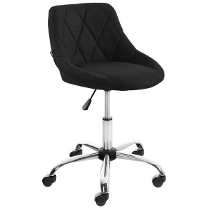 Taburete de Oficina DOVER TELA, color Negro