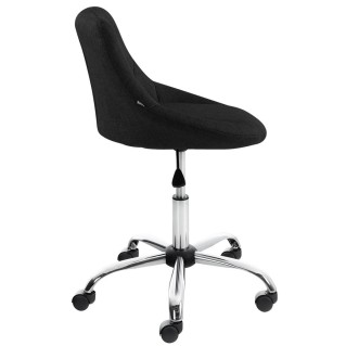 Taburete de Oficina DOVER TELA, color Negro 2