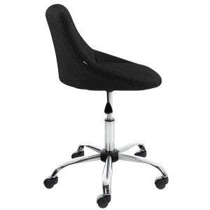 Taburete de Oficina DOVER TELA, color Negro