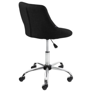 Taburete de Oficina DOVER TELA, color Negro