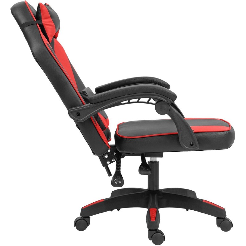 Silla Gaming TESCO en Piel color Negro/Blanco