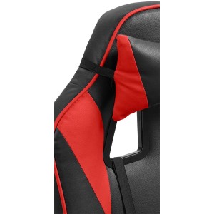 Silla Gaming TESCO en Piel color Negro/Blanco