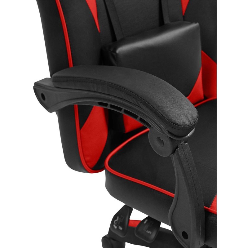 Silla Gaming TESCO en Piel color Negro/Blanco