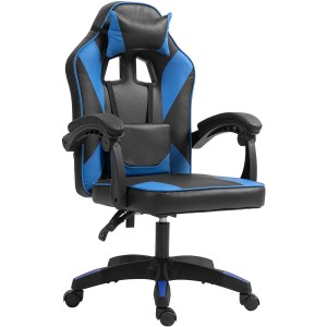 Silla Gaming TESCO en Piel color Negro/Blanco
