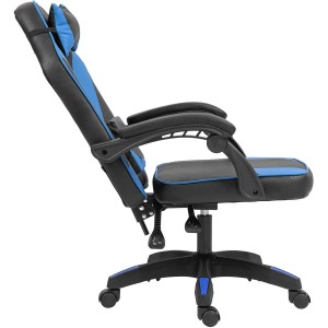 Silla Gaming TESCO en Piel color Negro/Blanco