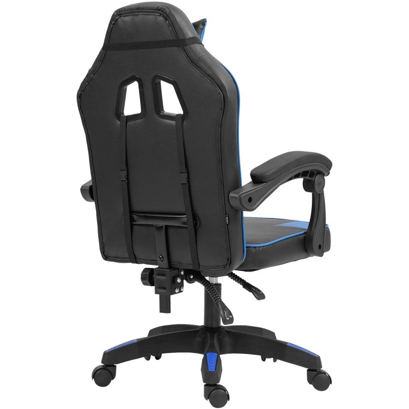 Silla Gaming TESCO en Piel color Negro/Blanco