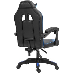 Silla Gaming TESCO en Piel color Negro/Blanco