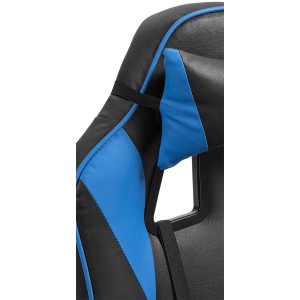 Silla Gaming TESCO en Piel color Negro/Blanco