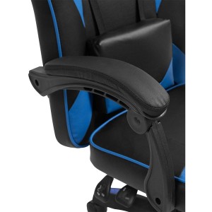 Silla Gaming TESCO en Piel color Negro/Blanco
