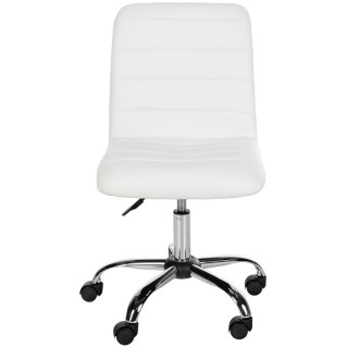 Silla de Oficina KIMU en Piel color Blanco 2