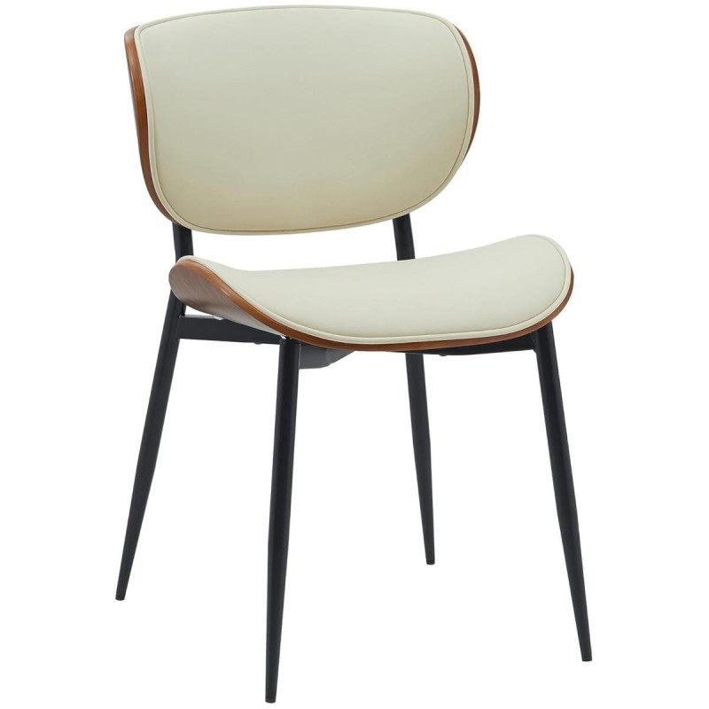 Silla de Confidente BRONSON, cómoda y elegante, color negro