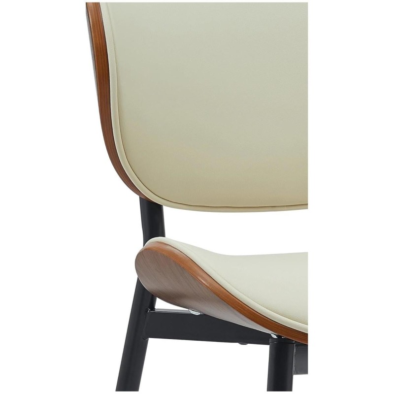 Silla de Confidente BRONSON, cómoda y elegante, color negro