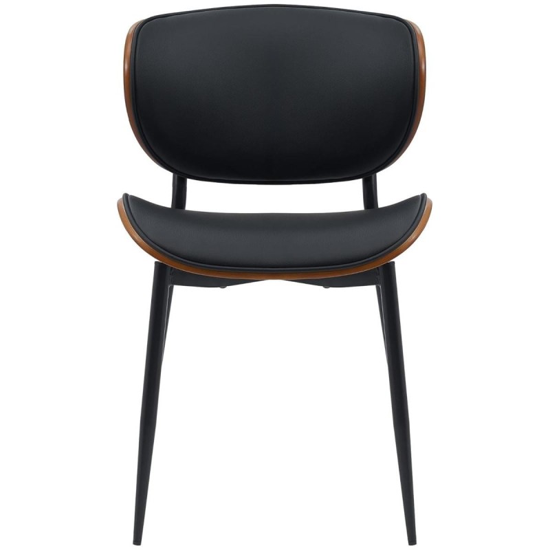 Silla de Confidente BRONSON, cómoda y elegante, color negro