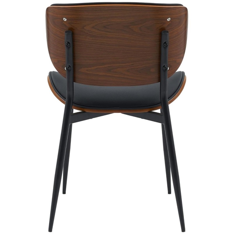Silla de Confidente BRONSON, cómoda y elegante, color negro
