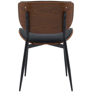 Silla de Confidente BRONSON, cómoda y elegante, color negro