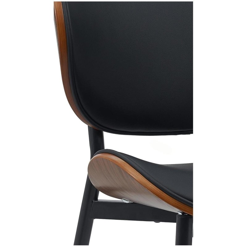 Silla de Confidente BRONSON, cómoda y elegante, color negro