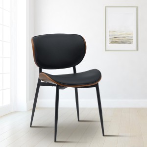 Silla de Confidente BRONSON, cómoda y elegante, color negro