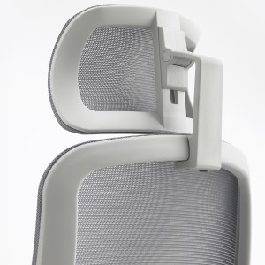 Silla de Oficina LUNA, diseño ergonómico, con reposacabezas, en malla transpirable color negro