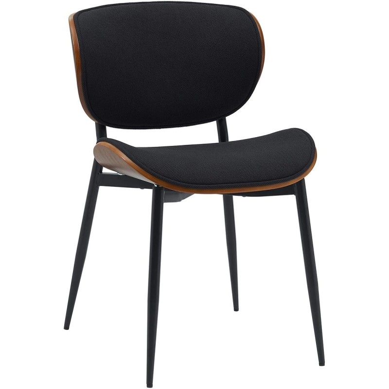 Silla de Confidente BRONSON, cómoda y elegante, color negro