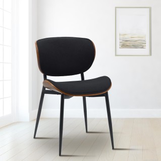 Silla de Confidente BRONSON, cómoda y elegante, color negro 2