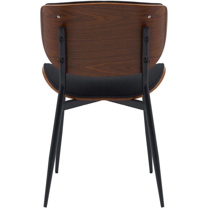 Silla de Confidente BRONSON, cómoda y elegante, color negro