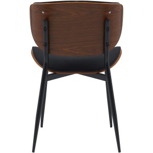 Silla de Confidente BRONSON, cómoda y elegante, color negro